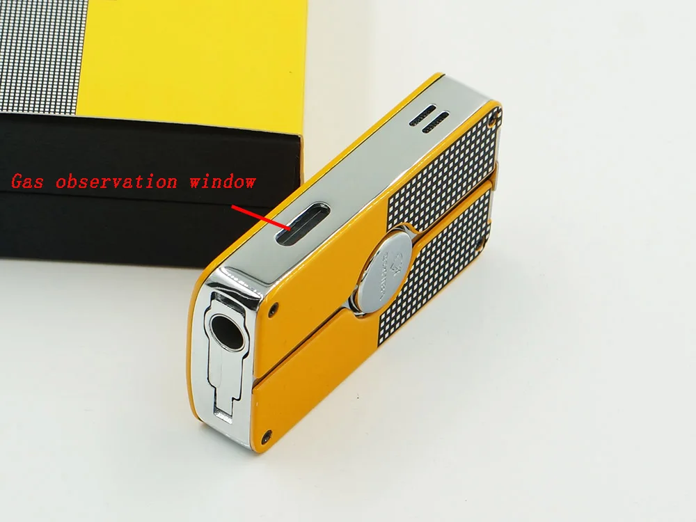 Европейский покупатель Cohiba классический металлический газовый бутан 3 Факел