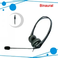 binaural treffic earphones telephone headset phone earphones call center headset customer service