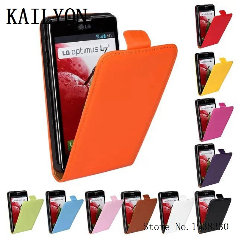 Чехол KAILYON для LG Optimus L7 II P710 P713 P715, роскошный флип-чехол из натуральной кожи для LG Optimus L7 II, чехол для телефона с одной картой