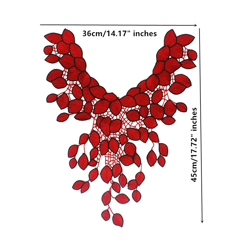 1 шт. кружевная ткань с вышивкой в виде красных листьев|accessories bicycle|accessories