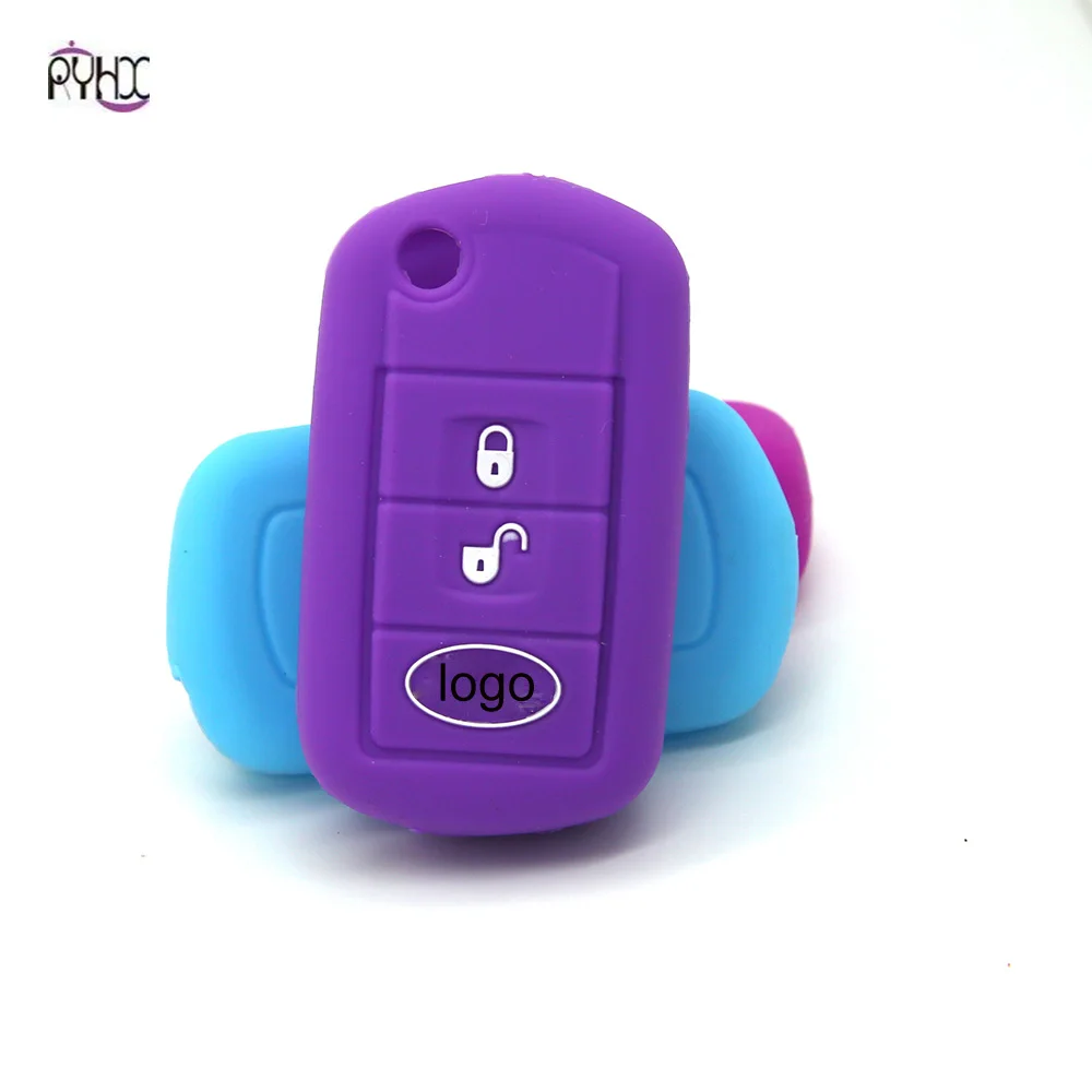 Низкая цена 2 кнопки силиконовый для ключа автомобиля протектор LR3 freelander резины