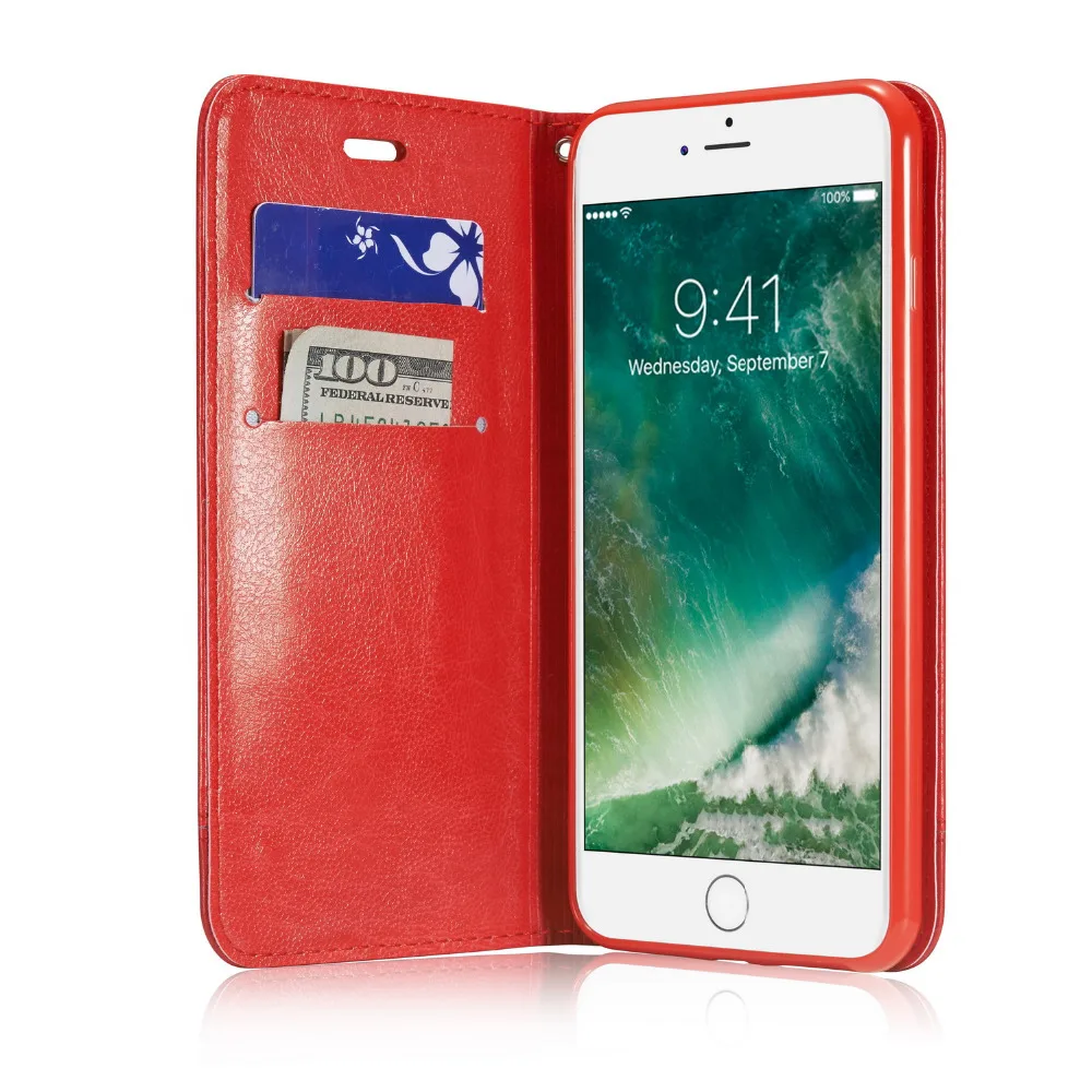 Роскошные сращивания флип-чехол для iPhone X XR 6 S 7 8 плюс XS Max чехол книжка Folio