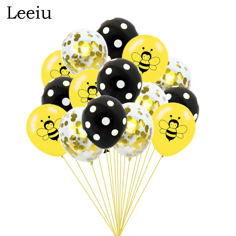 Leeiu 12 дюймов мультфильм животных пчела латексные шары Baby Shower детский день