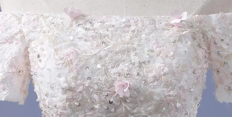 Banvasac Лодка шеи 2018 Кружева Аппликации бальное платье Свадебные платья с блестками