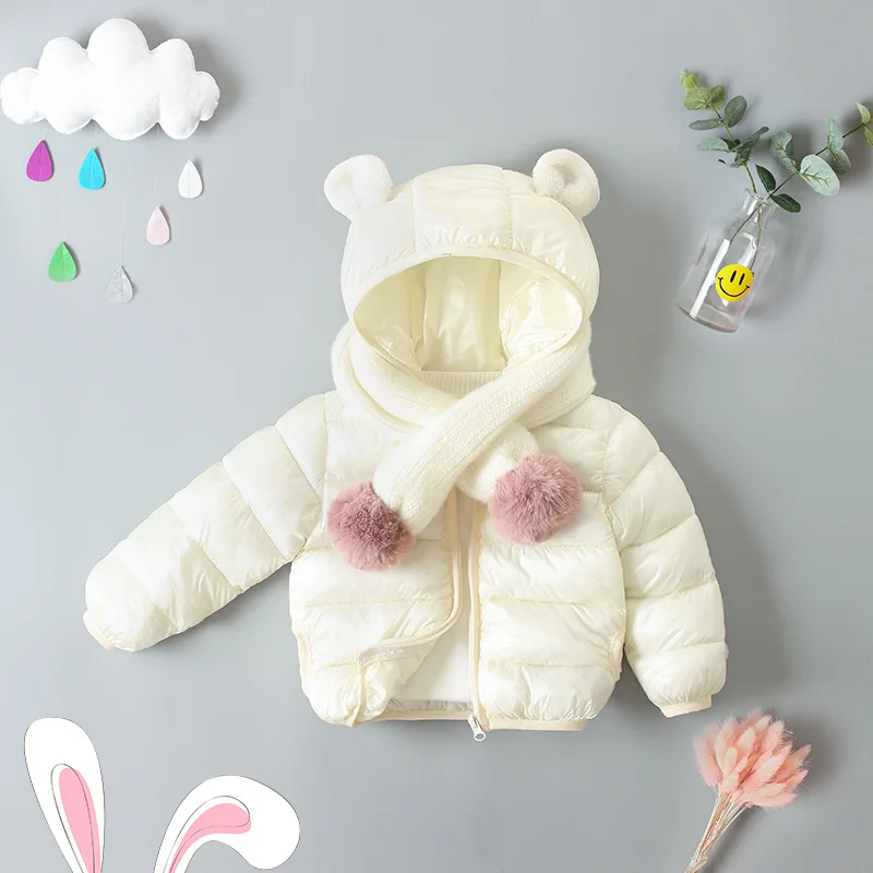 Новинка зимнее пальто для маленьких девочек пуховик из хлопка легкий Детский