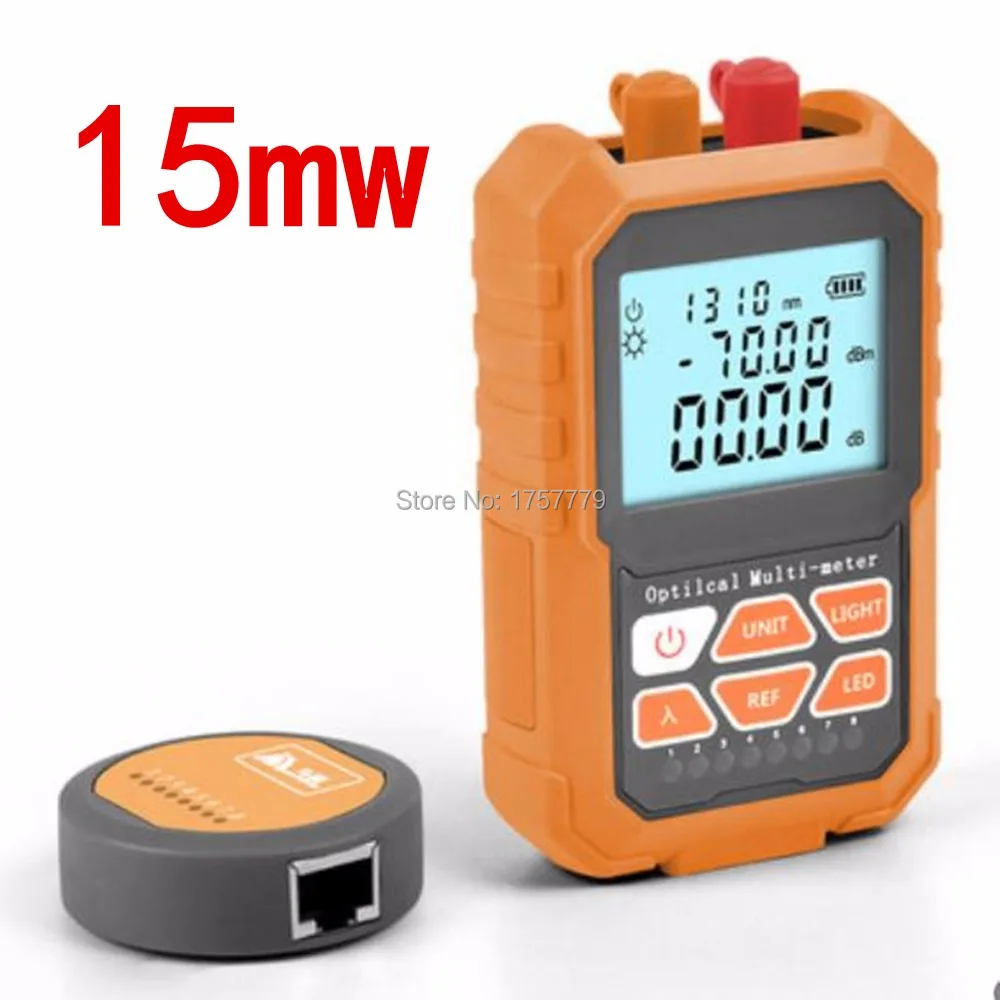 

3 in1 Optical Power Meter Visual Fault Locator Network Cable Test optical fiber tester 15mw Visual Fault Locator