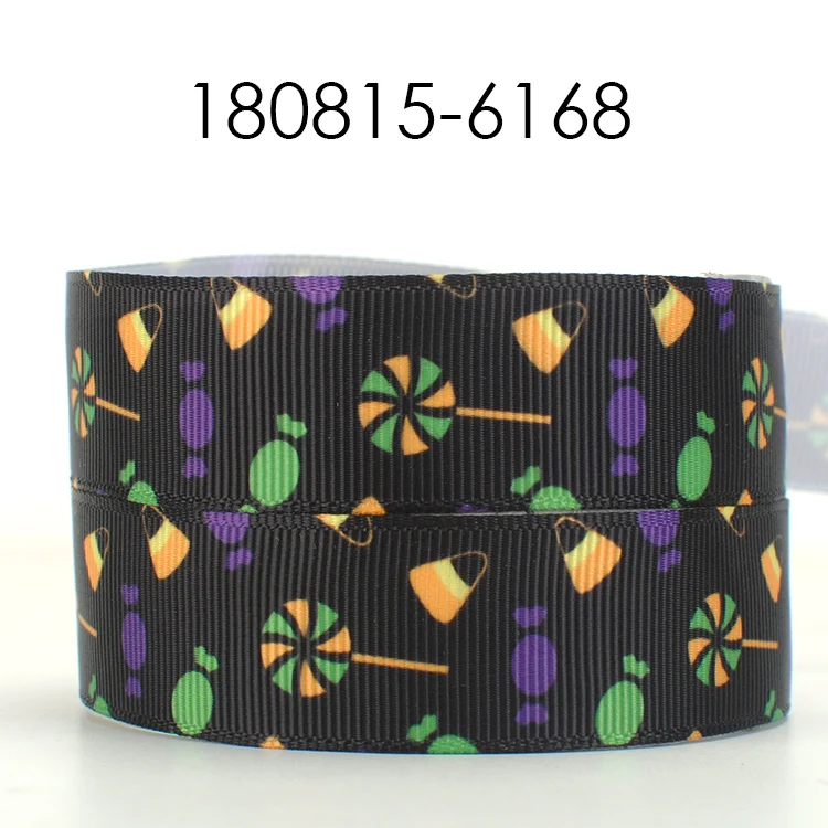 10 метров разных размеров лента для Хэллоуина с тыквой печатным рисунком Grosgrain