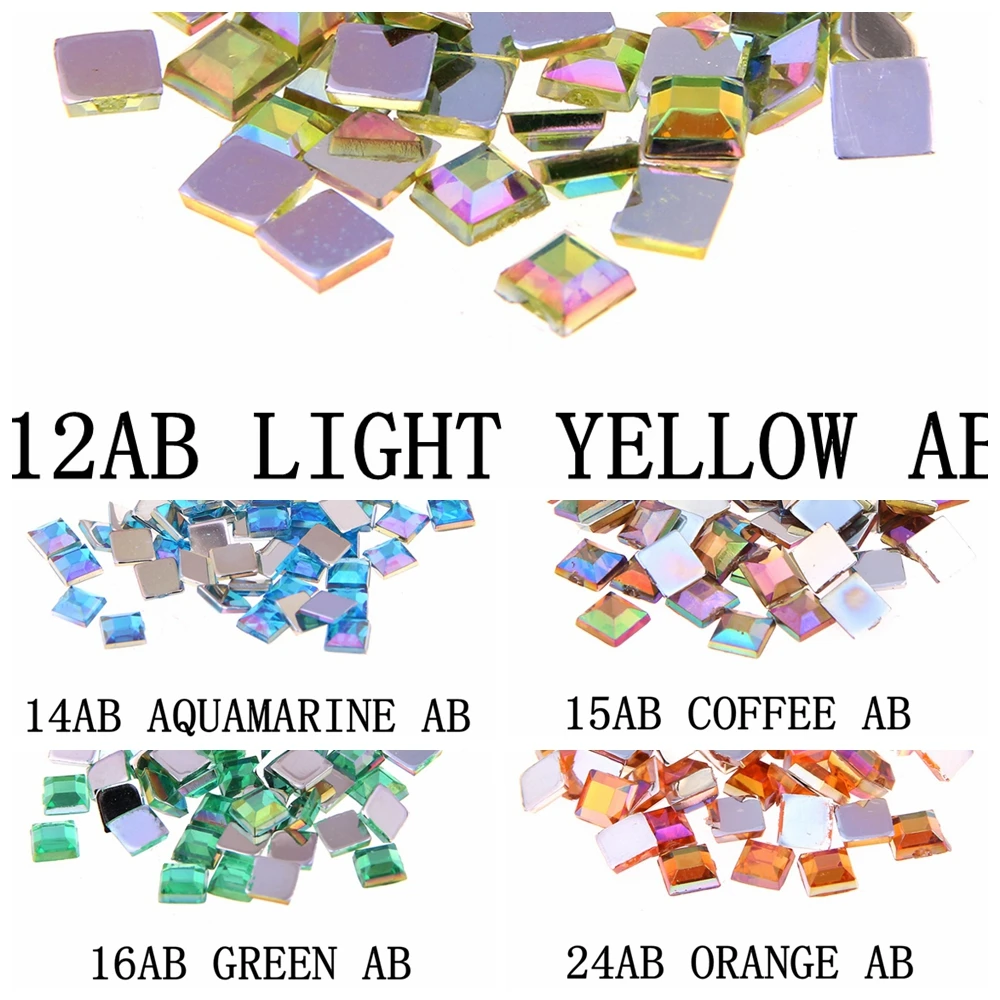Стразы для ногтей с плоской задней поверхностью 2 мм 4 6 смешанные размеры г около
