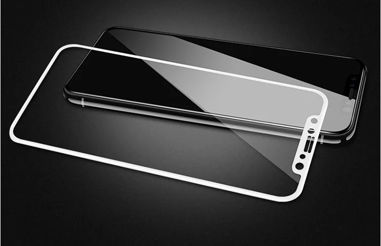 Wholesale 500pcs Full Curved Cover Tempered Glass Screen Protector 5D for iPhone X With Retail Packing | Мобильные телефоны и