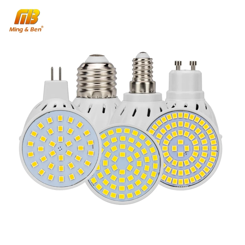 Светодиодная лампа E27 E14 MR16 GU10 220V 240V Bombillas