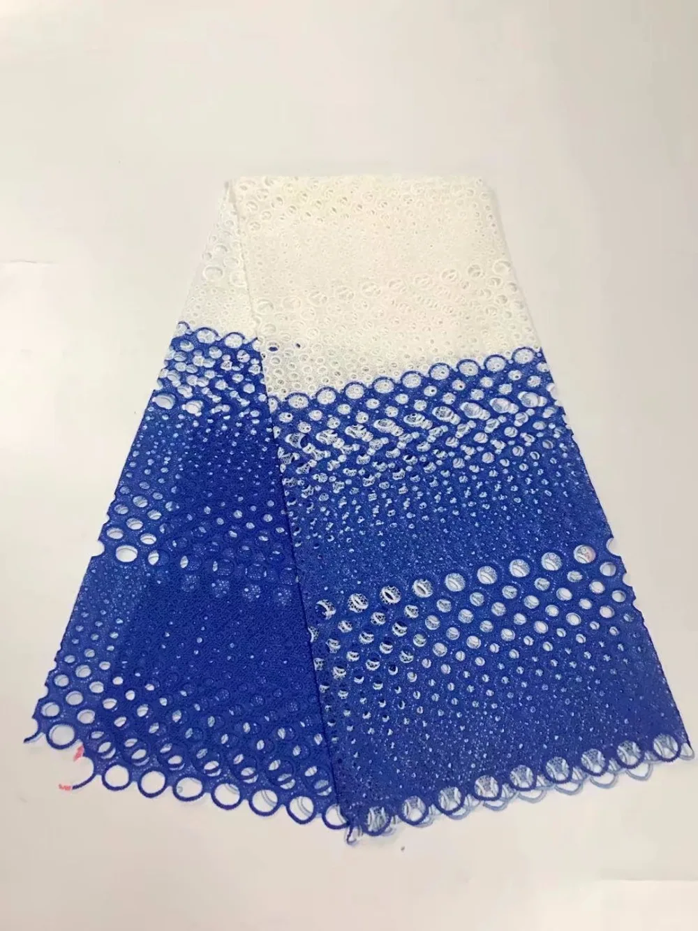 Новое высококачественное гипюровое кружево африканская молочная шелковая