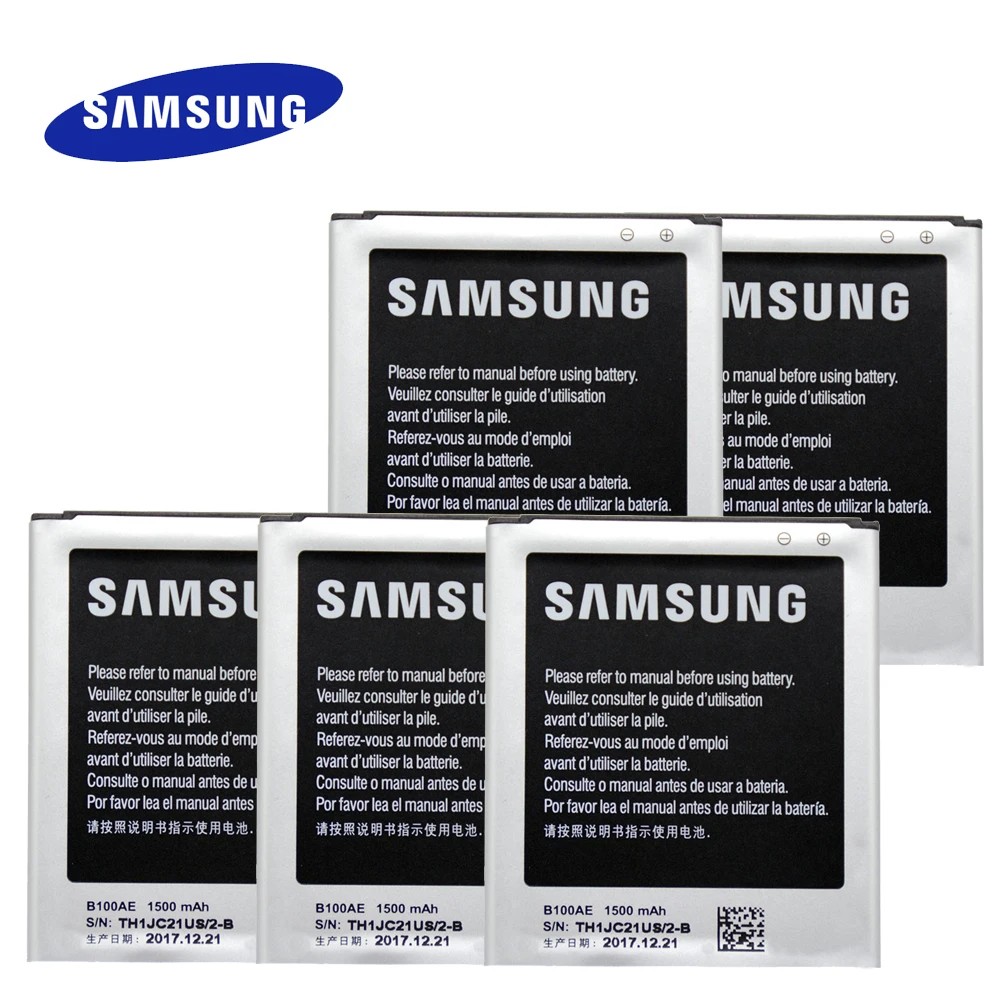 5 шт. 100% оригинальный аккумулятор B100AE для Samsung Galaxy Ace 3 3G сменный литий ионный GT S7898 1