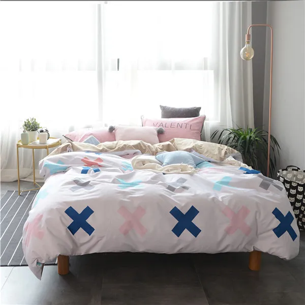 style3 4 шт. хлопок пододеяльник наборы мультфильм Кактус печатных пододеяльник наволочка простыня постельное белье королева комплект постельного белья королевского размера - Цвет: style3