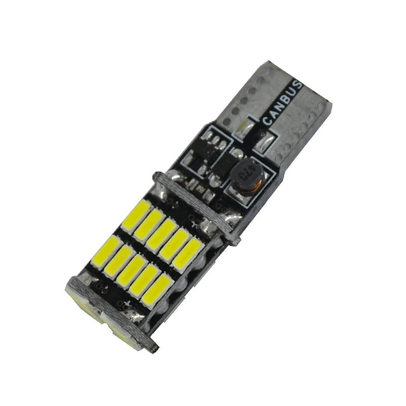 100 шт. автомобильные Неполярные светодиодные лампы T10 Canbus 26 SMD 4014 2 5 Вт 194 а 168 Вт|lamp