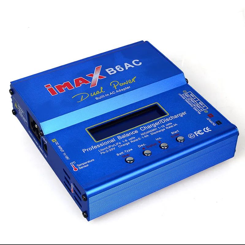 IMAX B6 AC 80 Вт B6AC Lipo NiMH 3S/4S/5S RC зарядное устройство для балансировки аккумулятора + EU US