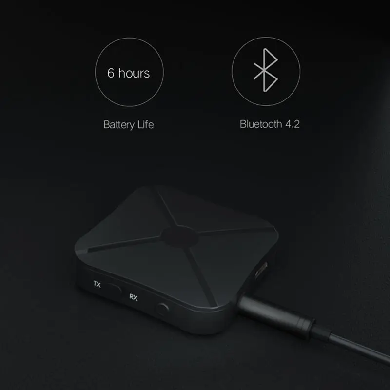 Bluetooth приемник V4.2 беспроводной аудио музыкальный адаптер A2DP с 3 5 мм стерео