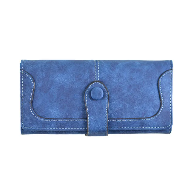 A-774-Sapphire-blue Женские кошельки, длинный кожаный кошелек на молнии для кредитных карт, женский большой кошелек, сумка для денег, сумочка, новинка - Цвет: A-774-Sapphire-blue