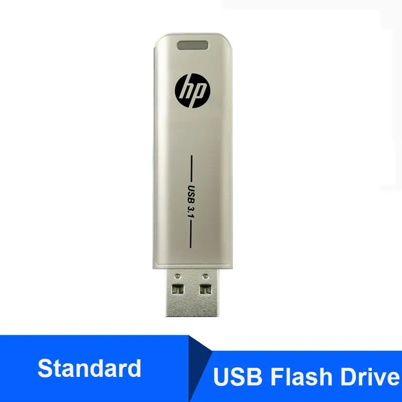 x796w-Standard Hewlett Packard USB Flash 32 Гб 64 Гб 128 ГБ 256 ГБ 512 ГБ Флешка Cle флэш-накопитель USB на ключ креативная металлическая флеш-карта памяти - Цвет: x796w-Standard