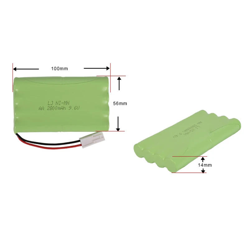 9 6 в 2800 мАч AA Ni-MH H аккумулятор электрические игрушки пульт автомобиль корабль