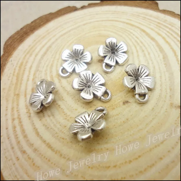 52 pcs Vintage silver flowers zinc alloy charms pendant DIY Bracelet Necklace metal jewelry accessories Making | Украшения и