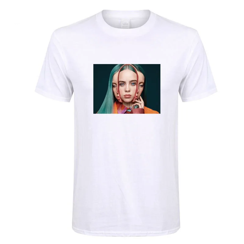 Новая популярная футболка Billie Eilish американская певица Мужская/женская с
