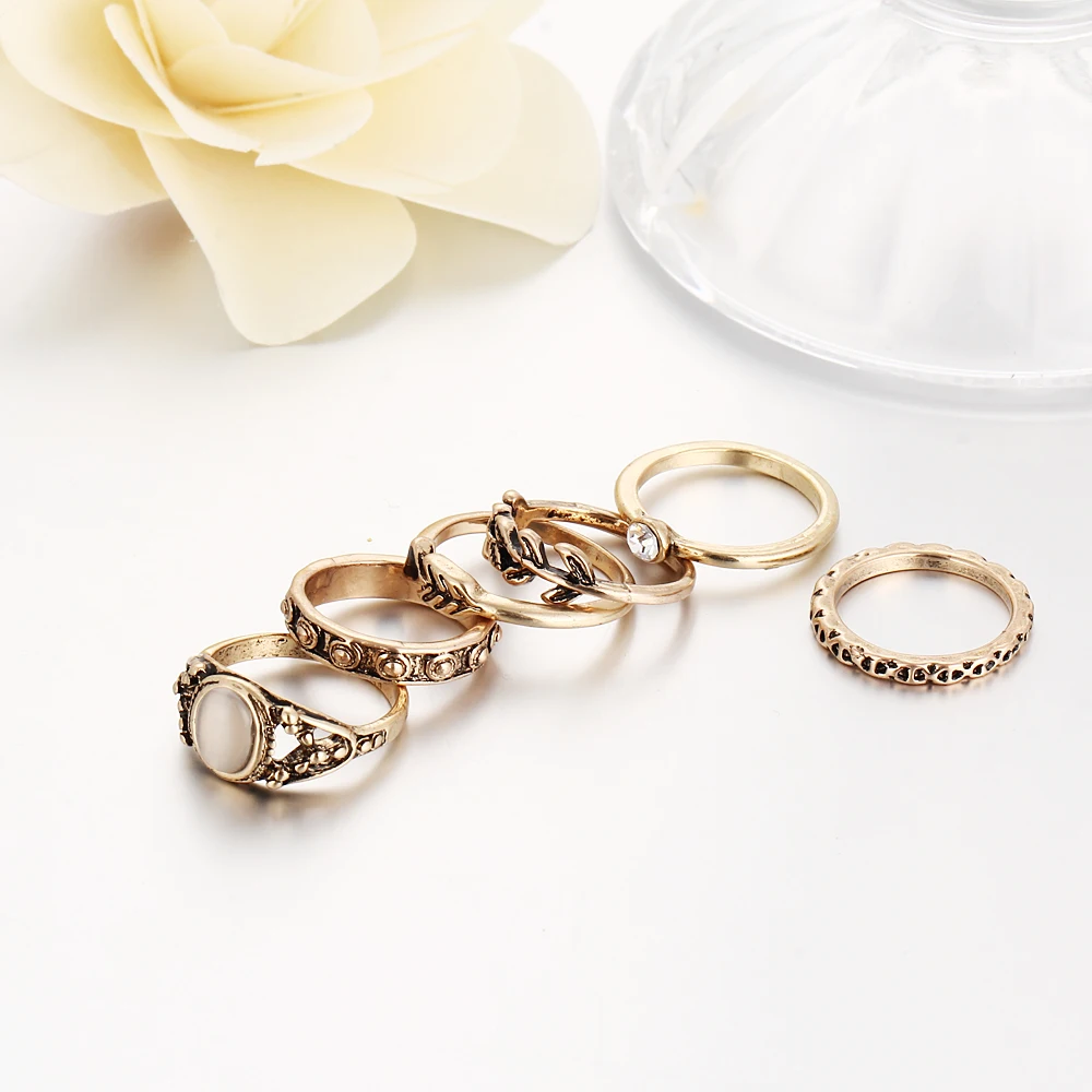 Женское кольцо с опалом украшение в стиле ретро | Украшения и аксессуары