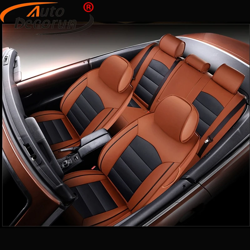 AutoDecorun перфорированная из воловьей кожи чехлы для Volvo C70 сиденья для автомобилей защитные аксессуары 12 шт./компл. 2008-2010
