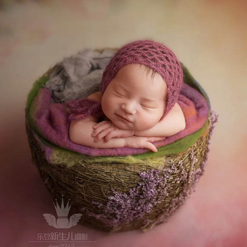 

Crochet Mohair Baby Boy Cap Knitted Baby Girls Hat Infant Bonnet Newborn Hat Photography Props