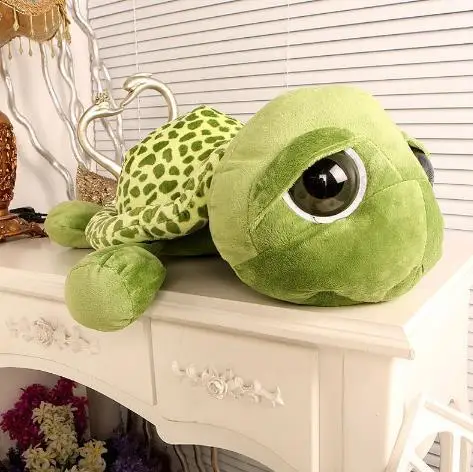 

New 20cm Super Green Big Eyes Stuffed Tortoise Turtle Animal Plush Baby Toy Gift