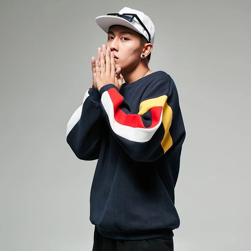 High-end Menswear 2017 colorful print sweatshirt long sleeve clothing round neck male Comfortable material tracksuit | Мужская одежда