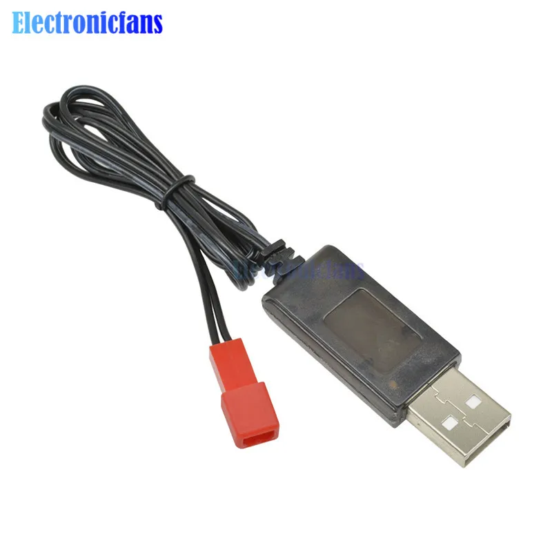 3 7 В 500мА выход 1S Lipo литиевая батарея USB кабель зарядное устройство красная
