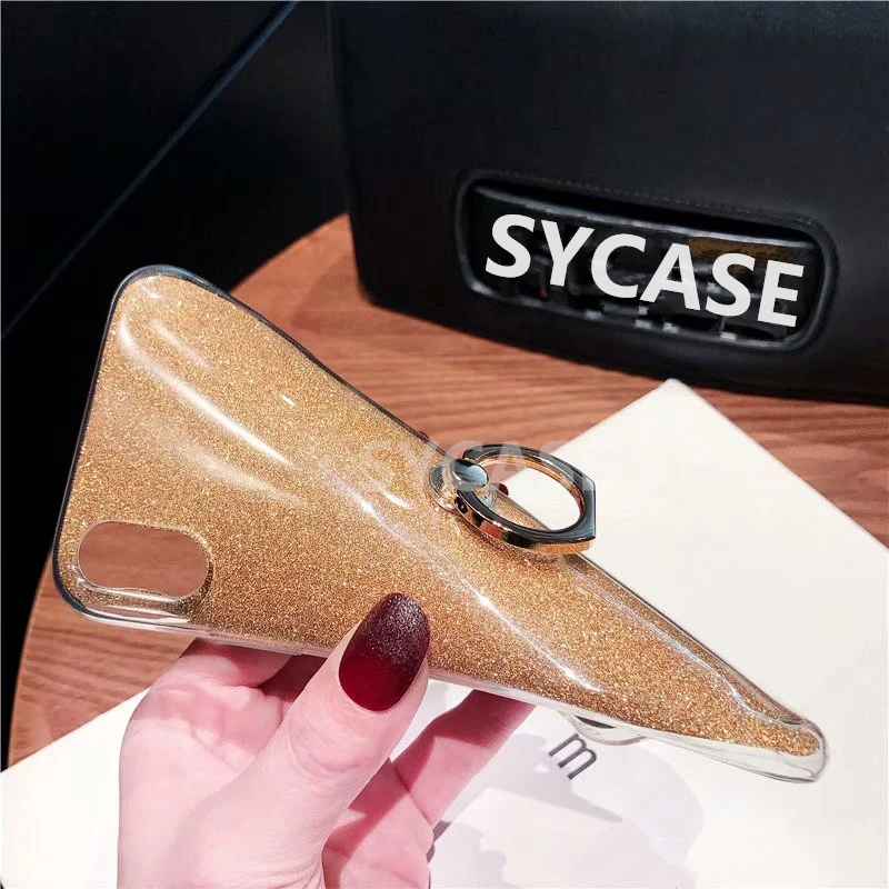 SYCASE блеск кольцо чехол с кронштейном для samsung S4 S5 S6 Edge plus S7 S8 S9 плюс Чехол