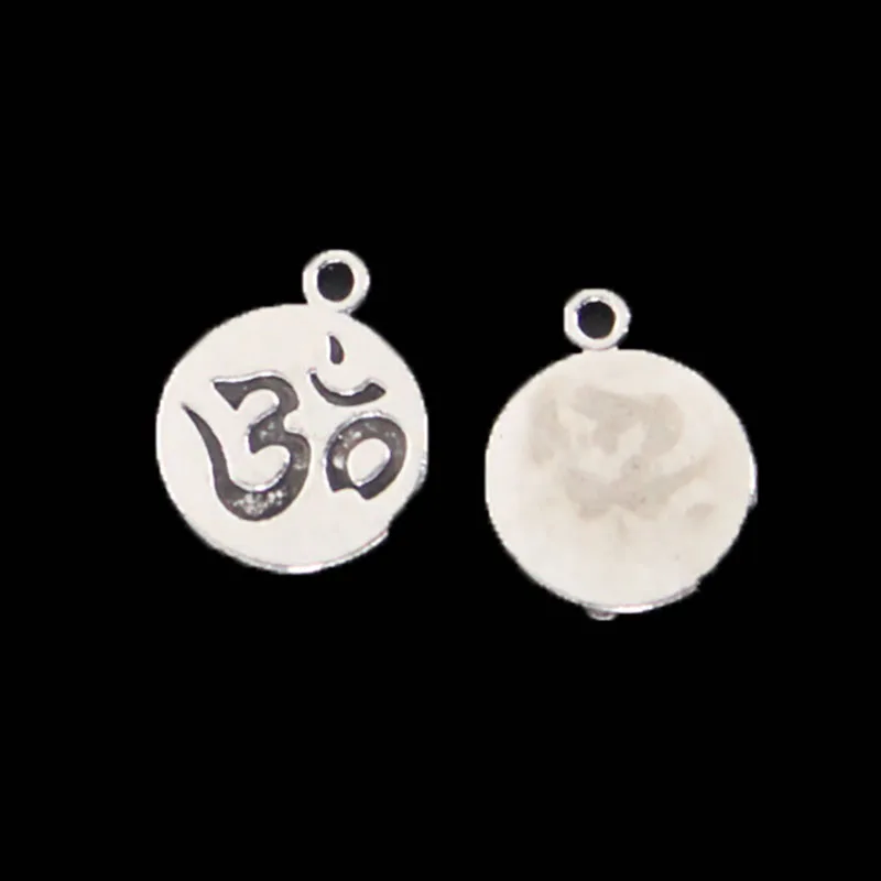 20 штук Модные украшения старинное серебро Ом Йога Талисманы Малый Подвески для DIY