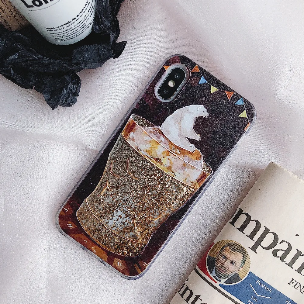 For Huawei P20 pro p20lite case Luxury winebowl Dynamic Liquid Glitter Quicksand Case ForHuawei NOVE2S Nove3E Back Cover |