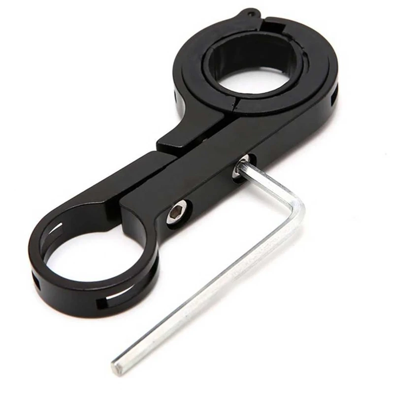 

Bike Cycling Bracket Handlebar Extension Extender Stopwatch Bicycle Light Mount(black)