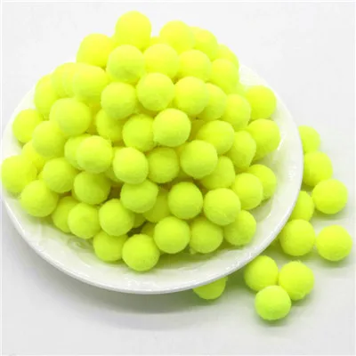 30 Bright yellow 100 шт. 10/15/20/25 мм Мини пышная Нижняя Pom Poms помпонами ручной работы для детей игрушки свадебные Рождественский Декор DIY товары для шитья и рукоделия - Цвет: 30 Bright yellow