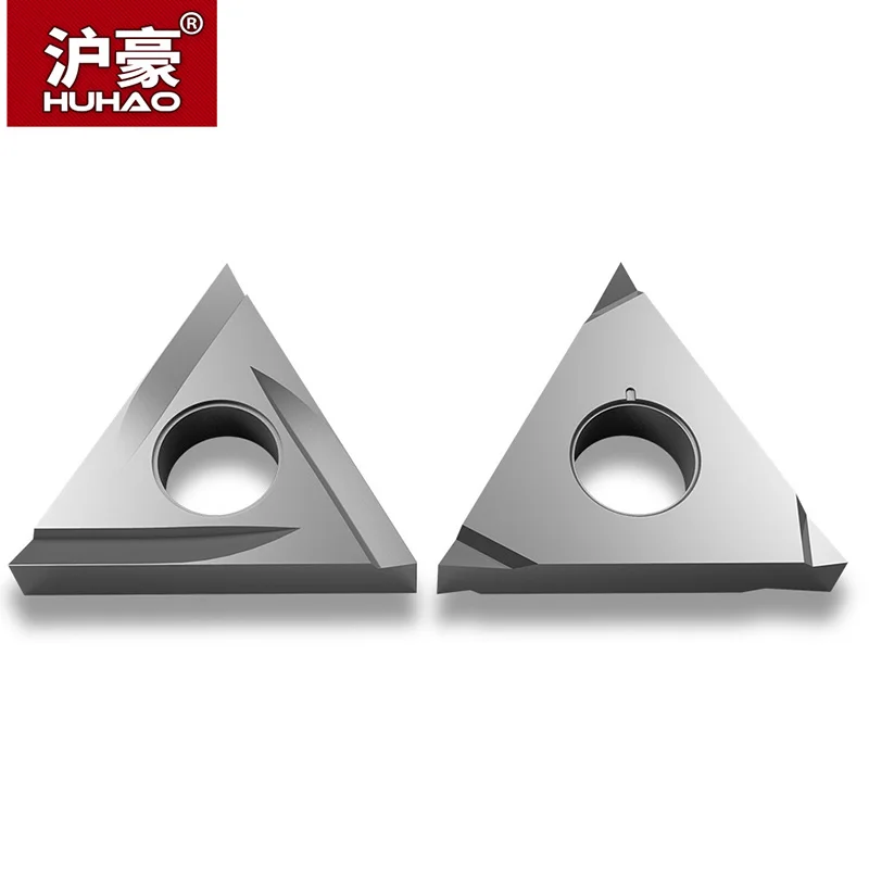 HUHAO 1 pc CNC Blade Fine Slotting Lathe Tool Triangular Double Side Durable Turning Inserts for For Steel |