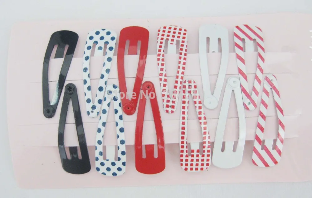 

HJ0016 Fashion hairclip 72pcs mixed 6 cards Girl's hair accessories small pins for hair