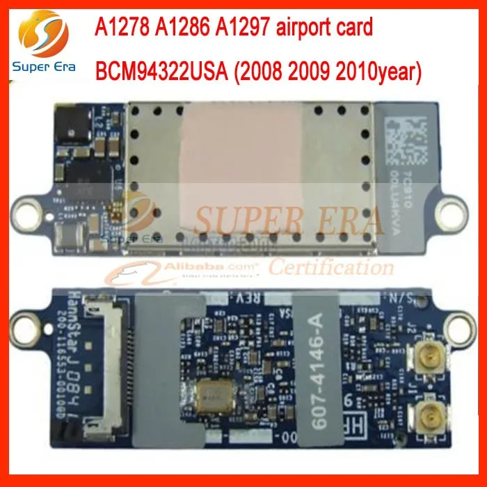 BCM94322USA оригинал для Macbook Pro unibody A1278 A1286 A1297 bluetooth Карта Аэропорта 2008 2009 2010 год|original