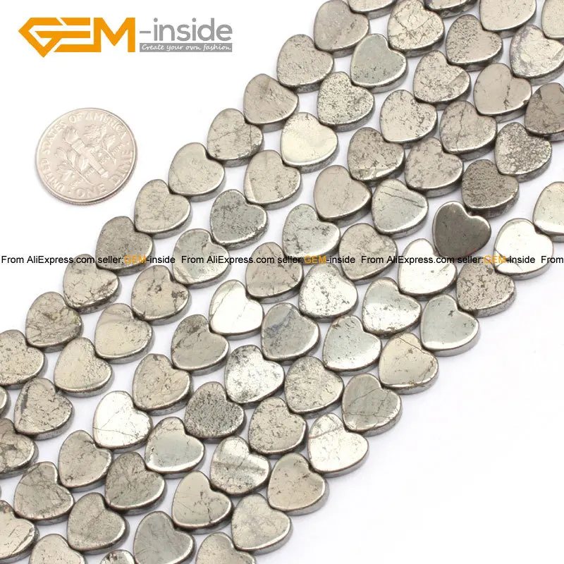 Натуральный серый пиритовый Бисер для изготовления ювелирных изделий 6-10 мм 15