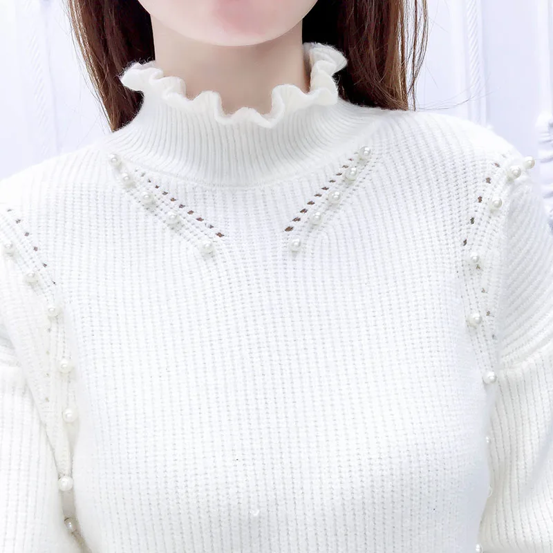 Осенне зимний наряд Женская Асимметричная юбка и пуловер свитер дизайнерский