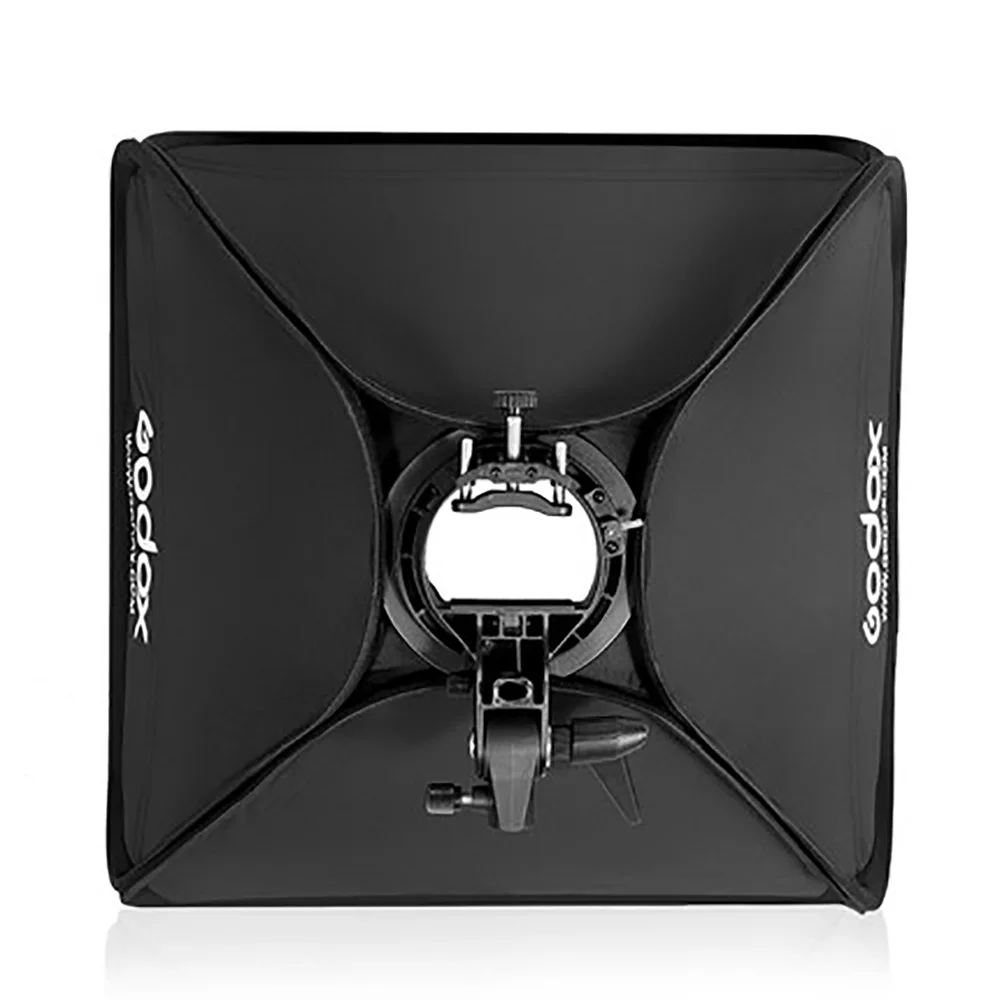 Софтбокс Godox 40*40 см/50*50 см/60*60 см/80*80 см для вспышки Speedlite + кронштейн типа S сетка