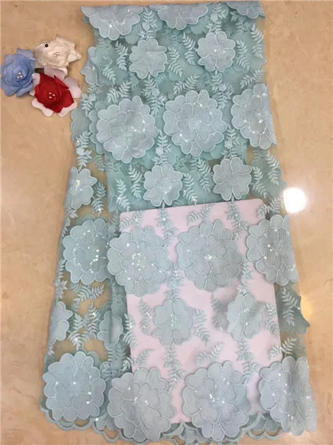 

2019 Newest Arrival Beautiful French Sequins Lace Fabric Net Yellow Fashionable Bright African Lace Fabric For Party Dress x4