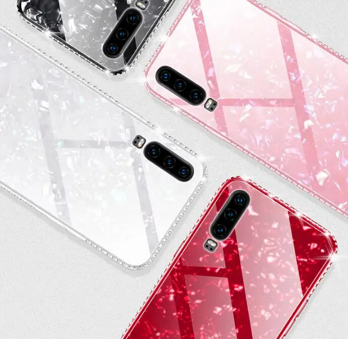 Для huawei p30/p30 pro nexury стеклянная задняя крышка, мягкие силиконовые края прочный армированный чехол для телефона для девочек чехол для смартфона