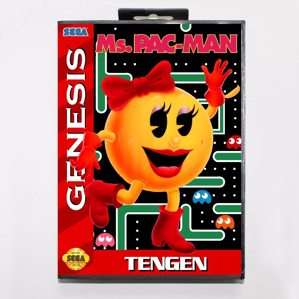 Игровой картридж Ms. Pac Man 16 бит игровая карта MD в розничной коробке для Sega Mega Drive