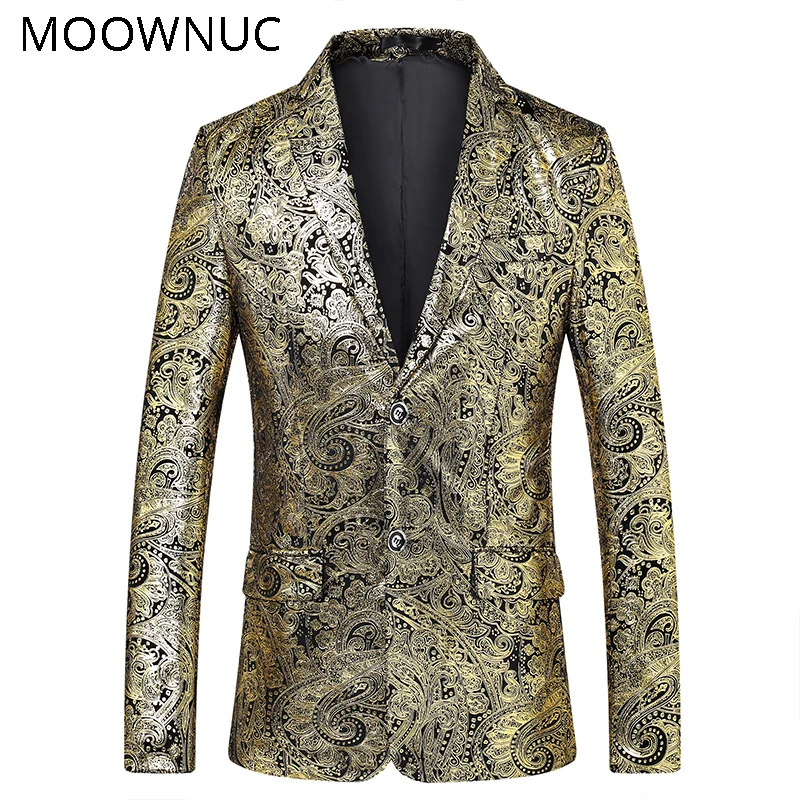 

Stage Costume Wedding Blazer Yellow Groomsman Male MOOWNUC Large Size Smart Casual Suits Fashion Coat Work Men Casual Brand