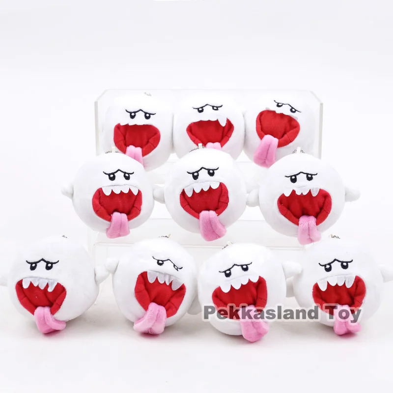 Super Mario Bros Boo/Bob Omb мини плюшевые подвески мягкие игрушки куклы