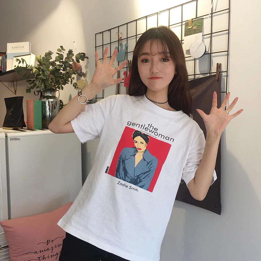 2021 универсальные Свободные повседневные женские футболки с короткими рукавами и