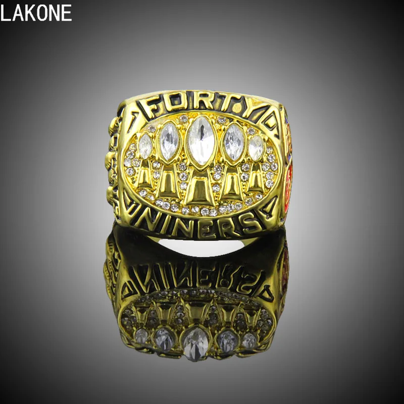 LAKONE Champions ring 1994 San Francisco 49ers Super Bowl XXIX world Championship sports fans men gift | Украшения и аксессуары