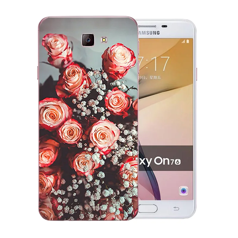 Мягкий ТПУ чехол для телефона Samsung Galaxy J7 Prime с животным узором силиконовый On7 2016 G610F